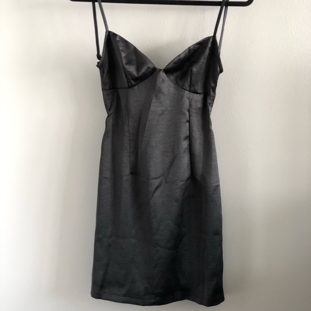 Black Mini Slip Dress